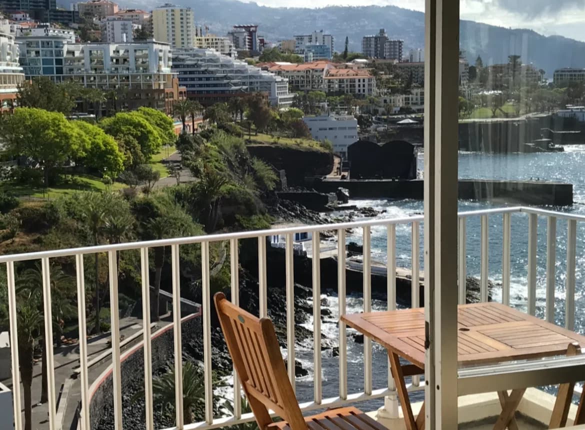 Madeira ocean view from a balcony